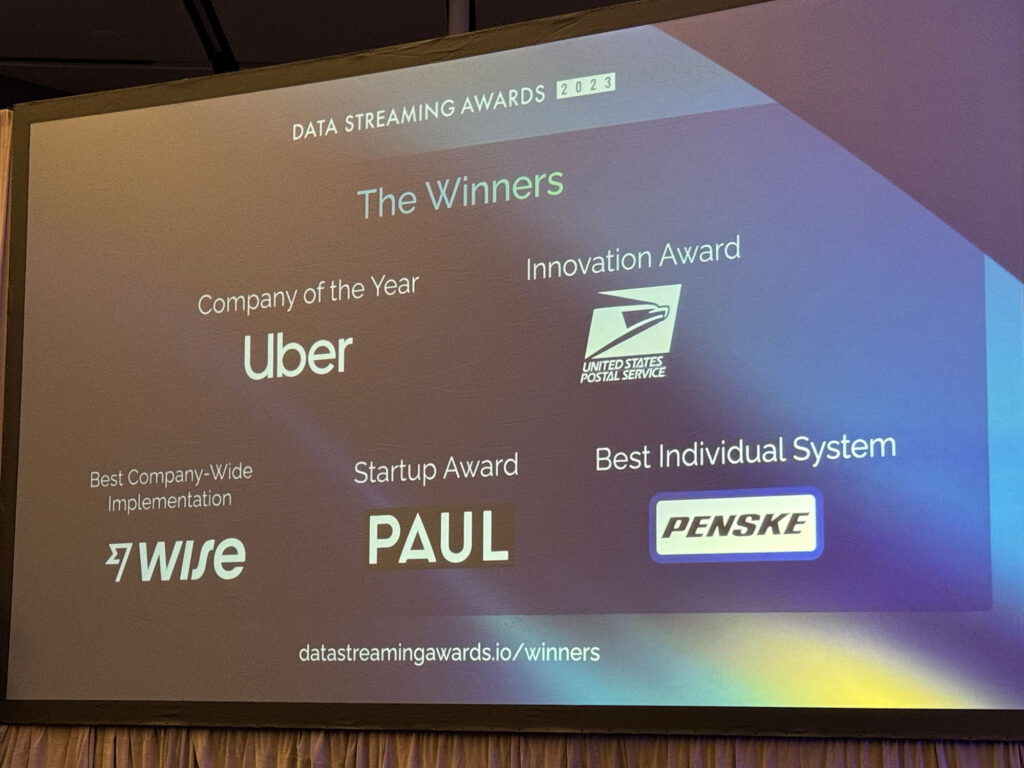 PAUL Tech is the winner of the Data Streaming Award